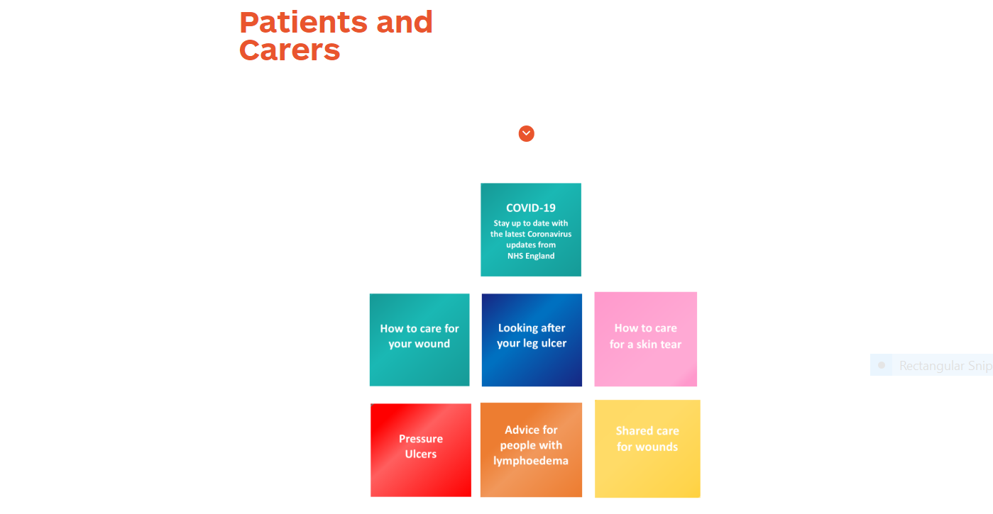 Patients and carers screen slide